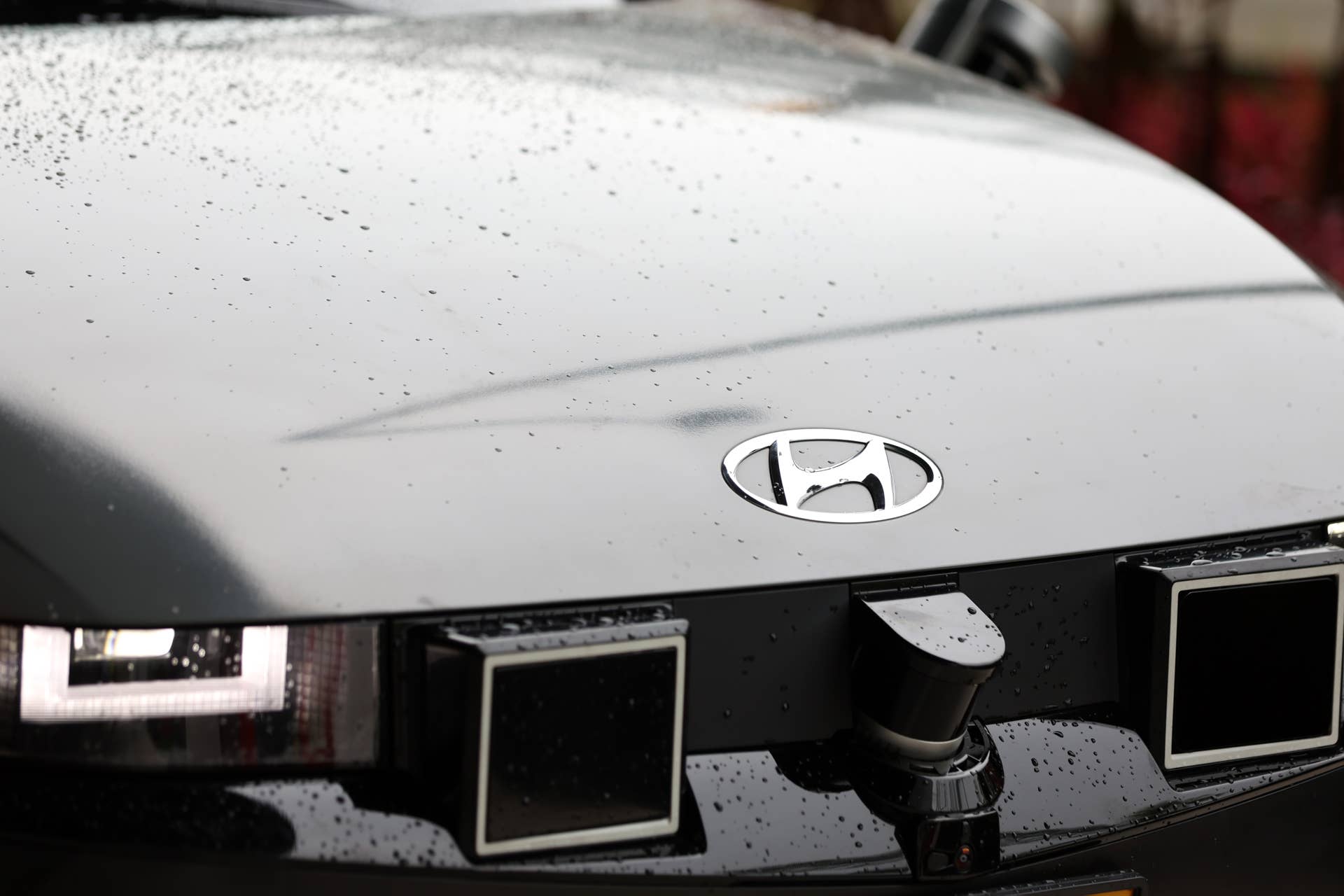 LiDAR sensors on a Hyundai robotaxi