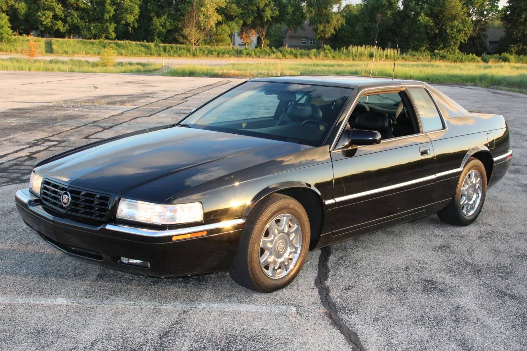 1999 Cadillac Eldorado Touring Coupe Black Front Angled View