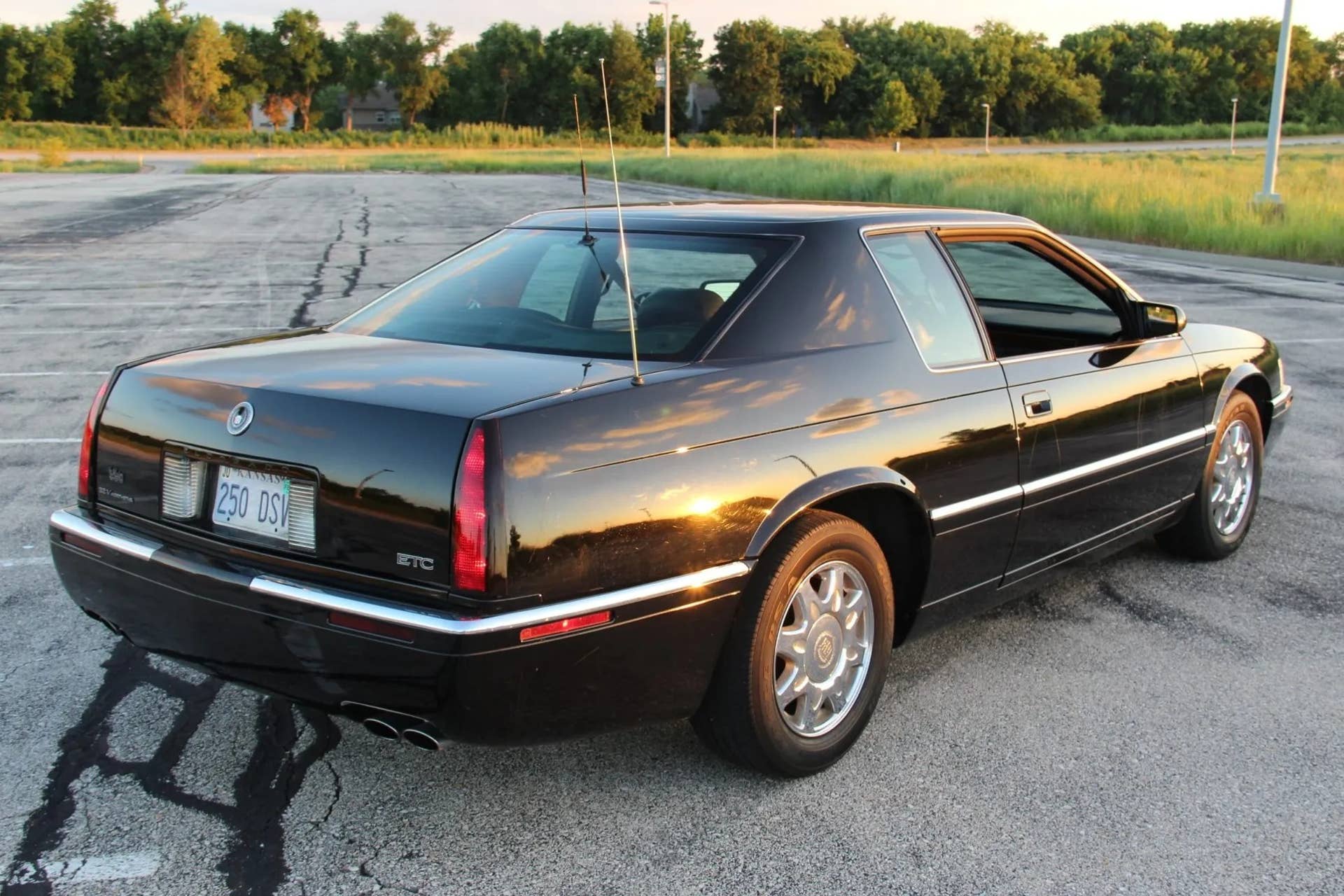 1999 Cadillac Eldorado Touring Coupe Black Rear Angled View