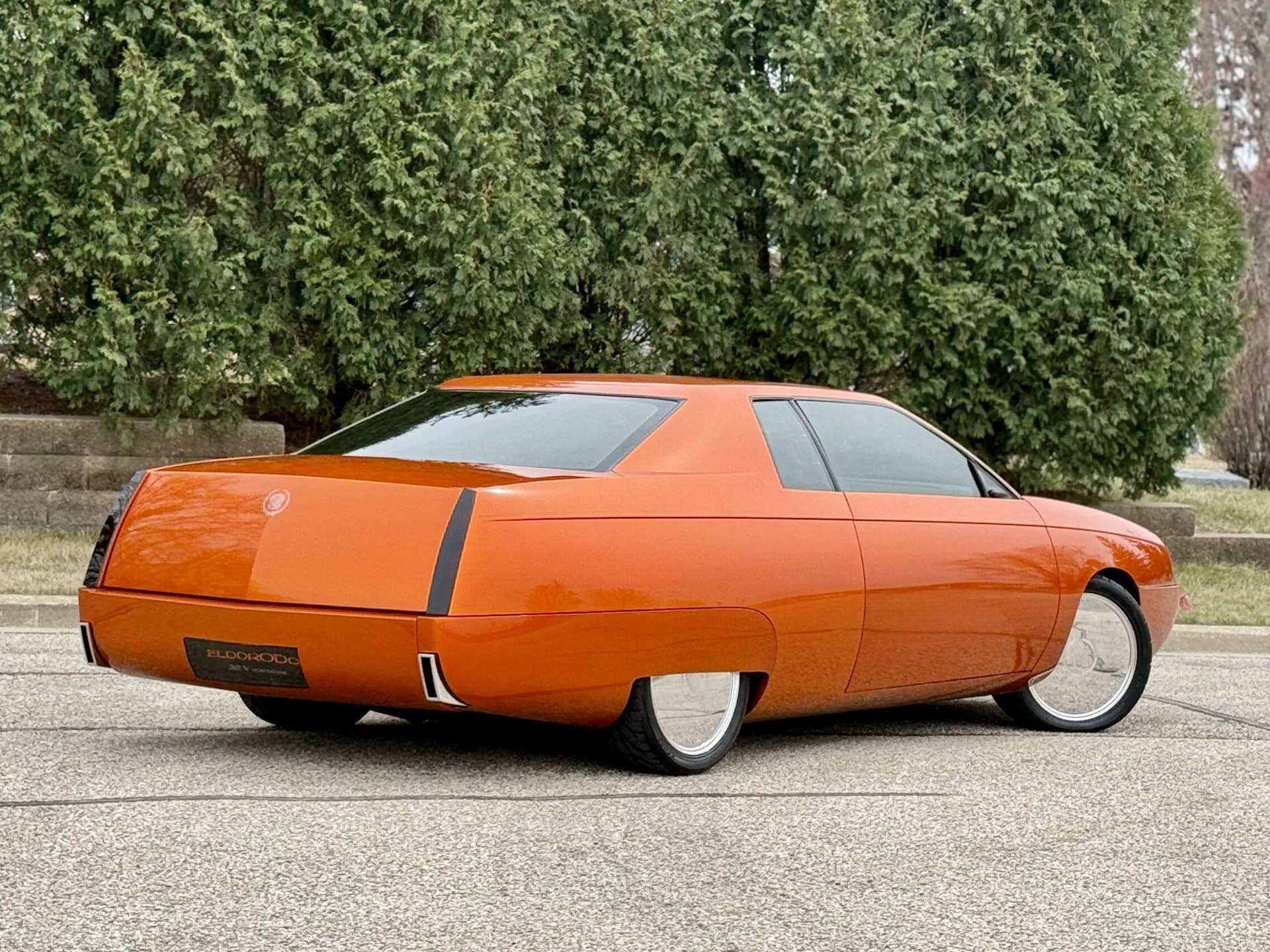 1999 Cadillac EldoRODo Concept Orange Rear Angled View