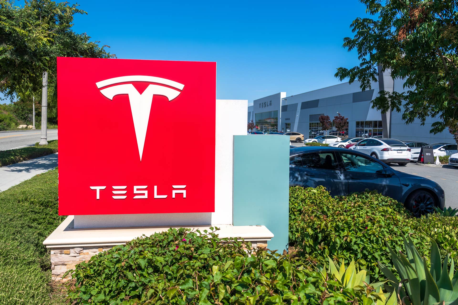 Tesla Delivery Center, California