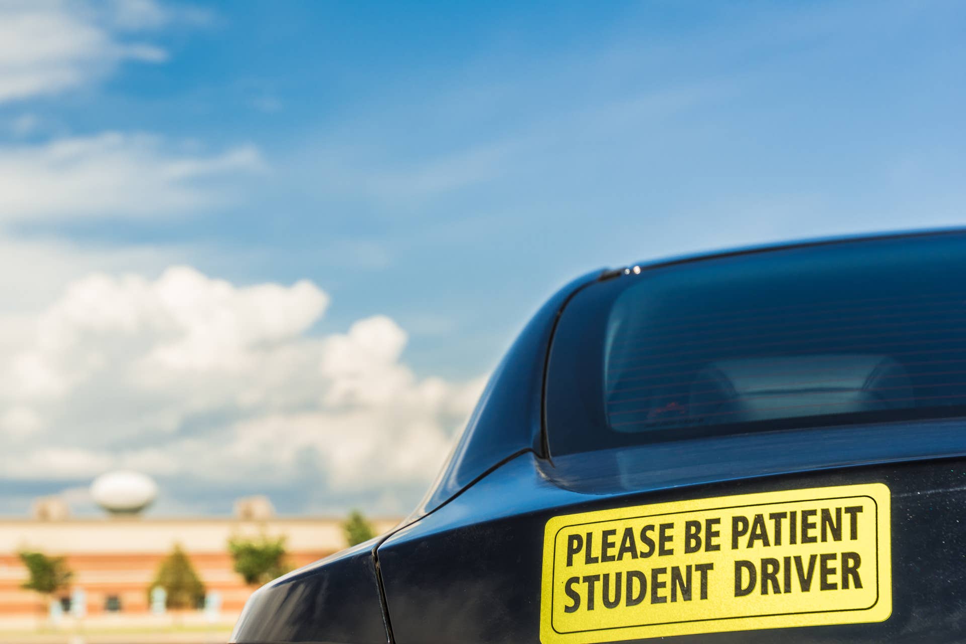 Student driver sticker