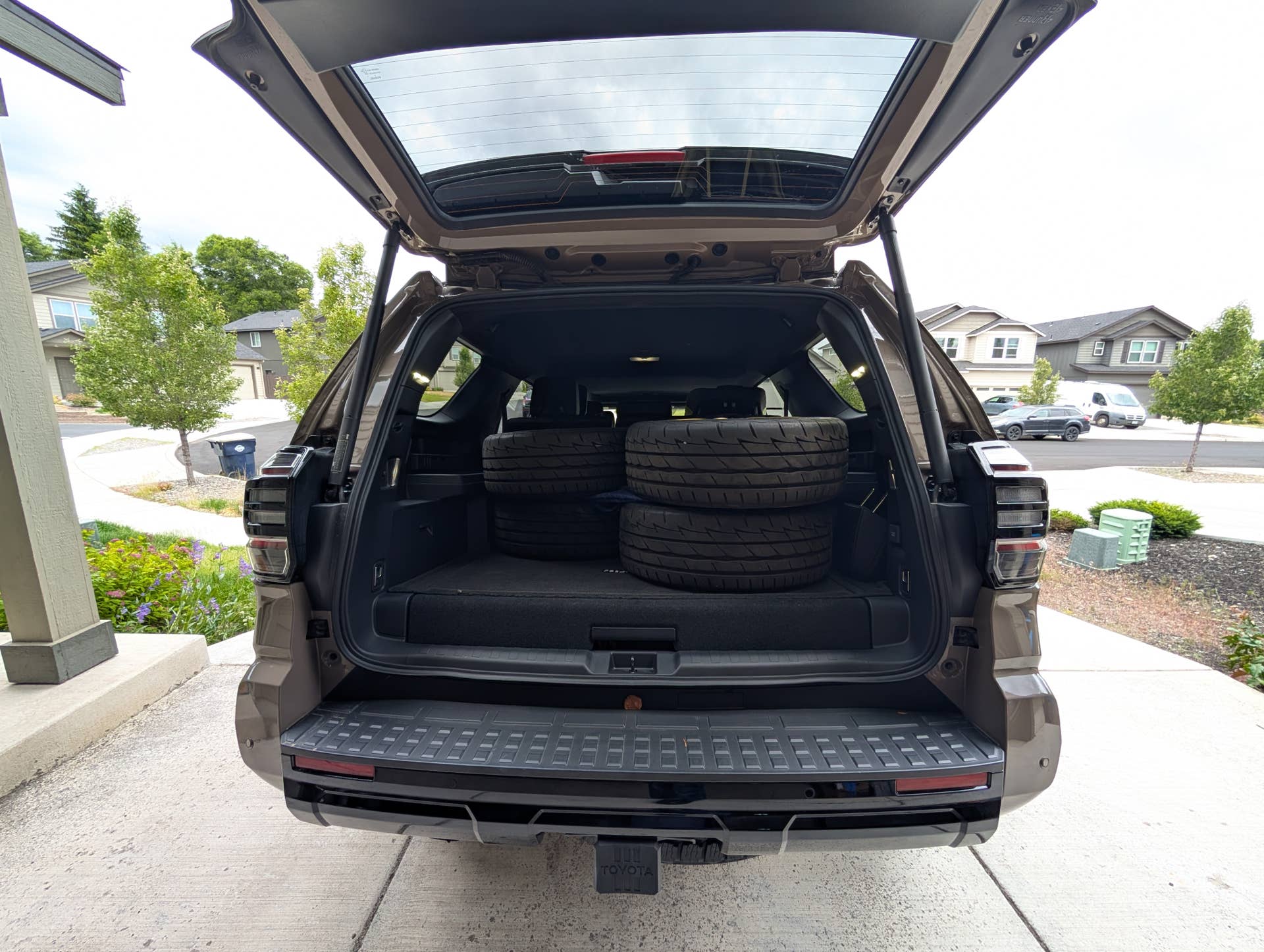 The added inches in the trunk thanks to the hybrid battery in the Toyota 4Runner TRD Pro