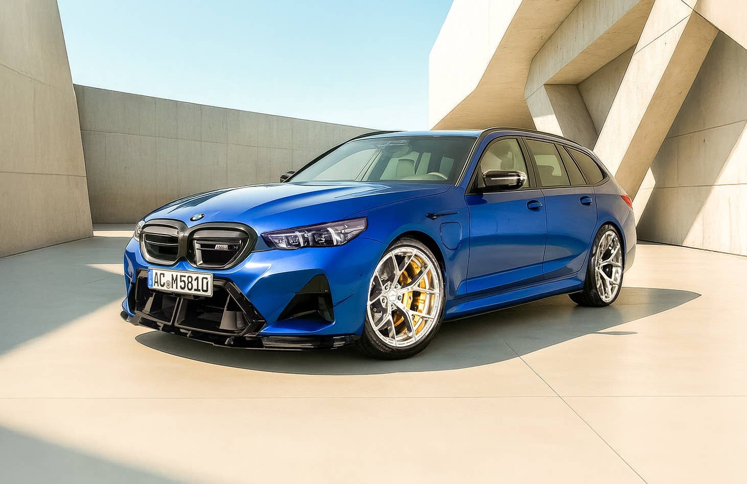 AC Schnitzer BMW M5 Touring front quarter static beauty shot