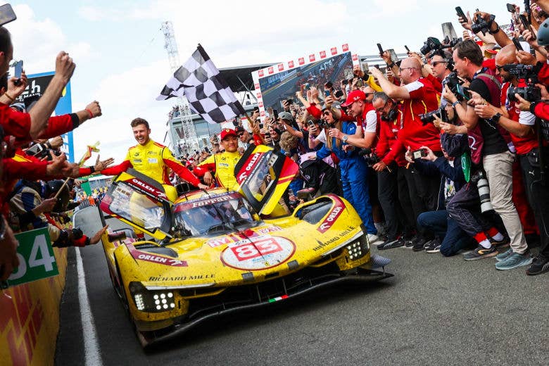 #83 AF Corse Ferrari 499P of Robert Kubica, Yifei Ye, and Philip Hanson