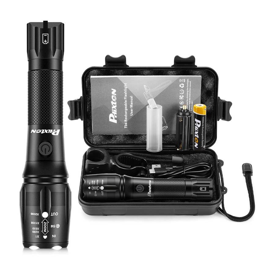 The Phixton Rechargeable LED Flashlight is on sale now at Amazon.