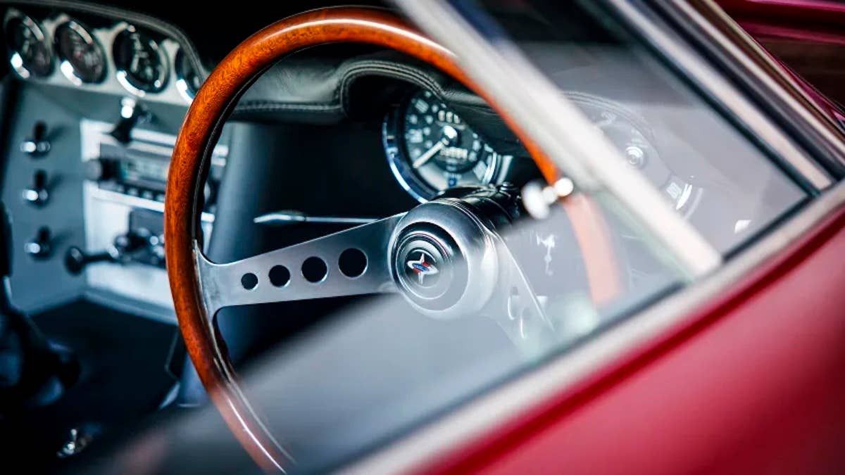 Marcos sports car interior