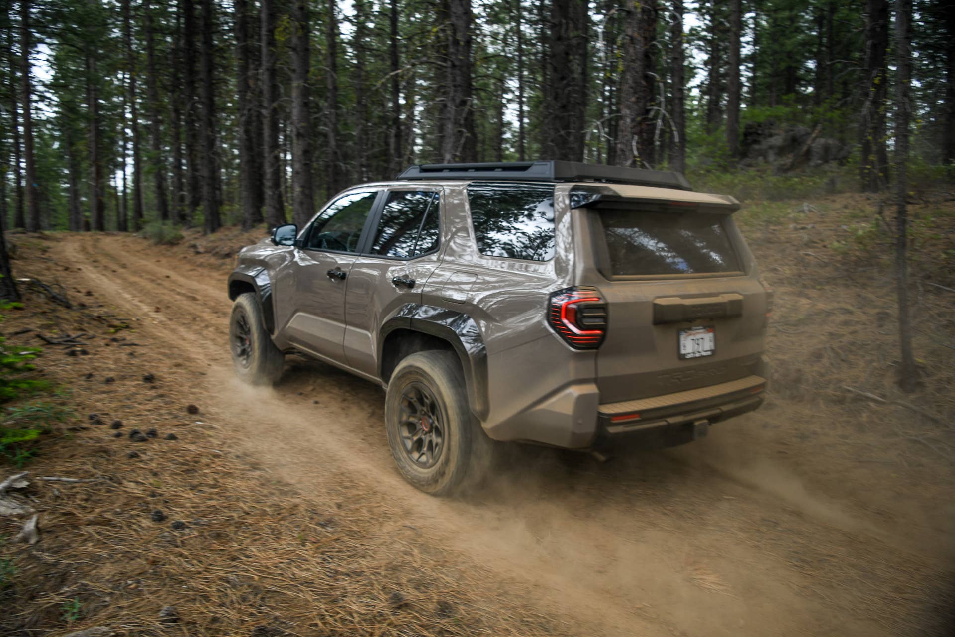 The rear end of the 2025 Toyota 4Runner TRD Pro