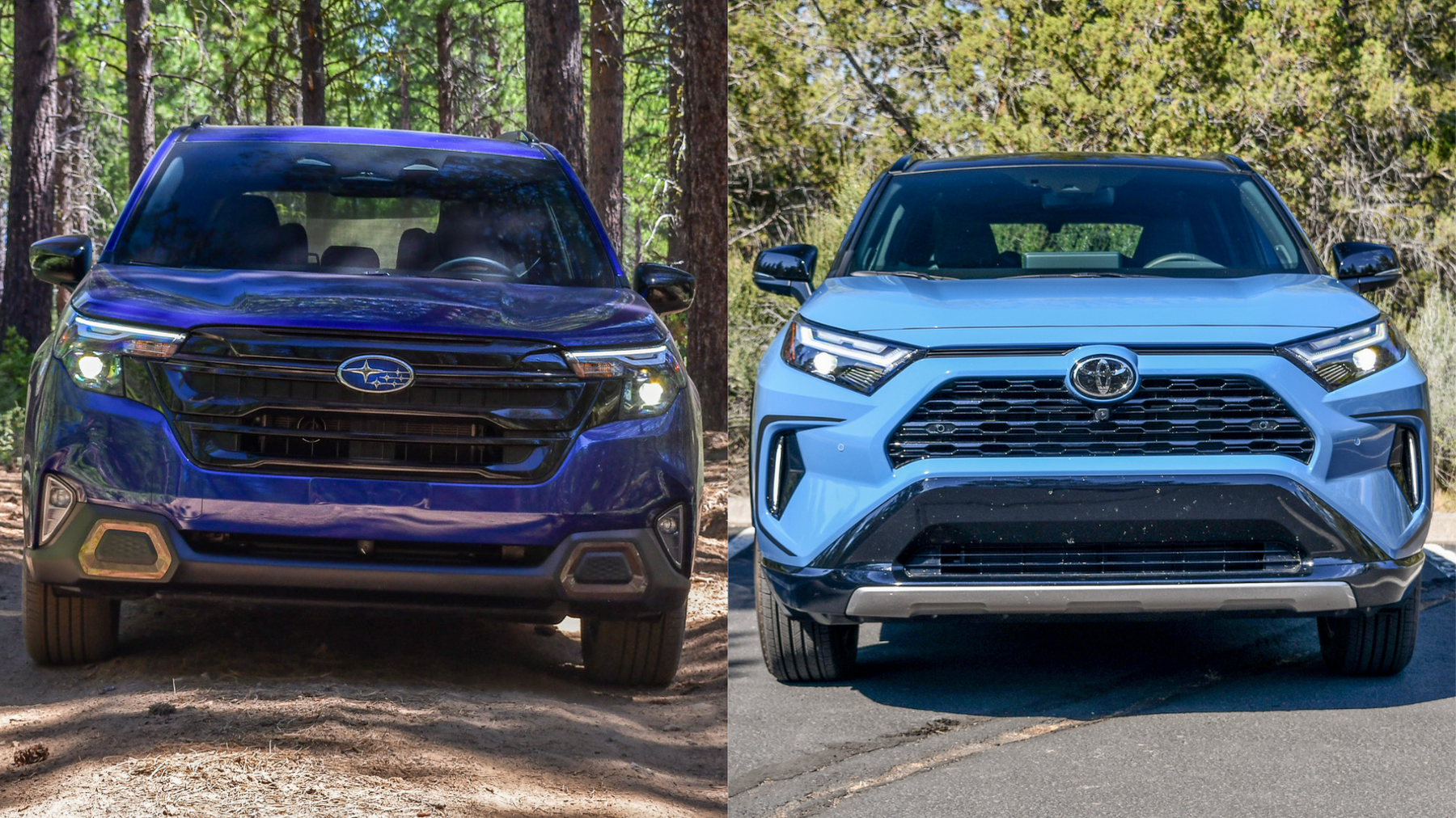 2025 Subaru Forester Hybrid and Toyota RAV4 Hybrid