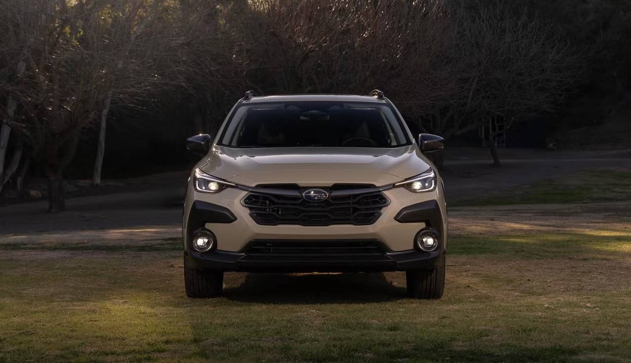 2026 Subaru Crosstrek Limited Hybrid in Sand Dune Pearl front view