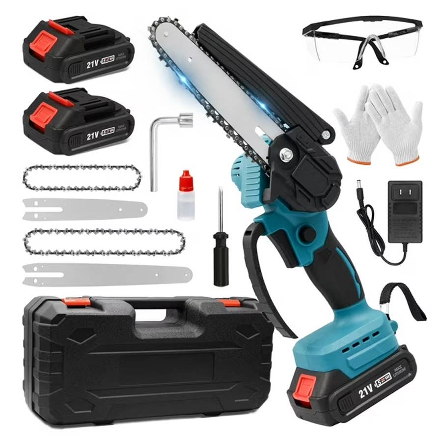 The Tidymend Mini Chainsaw is on sale now at Walmart.