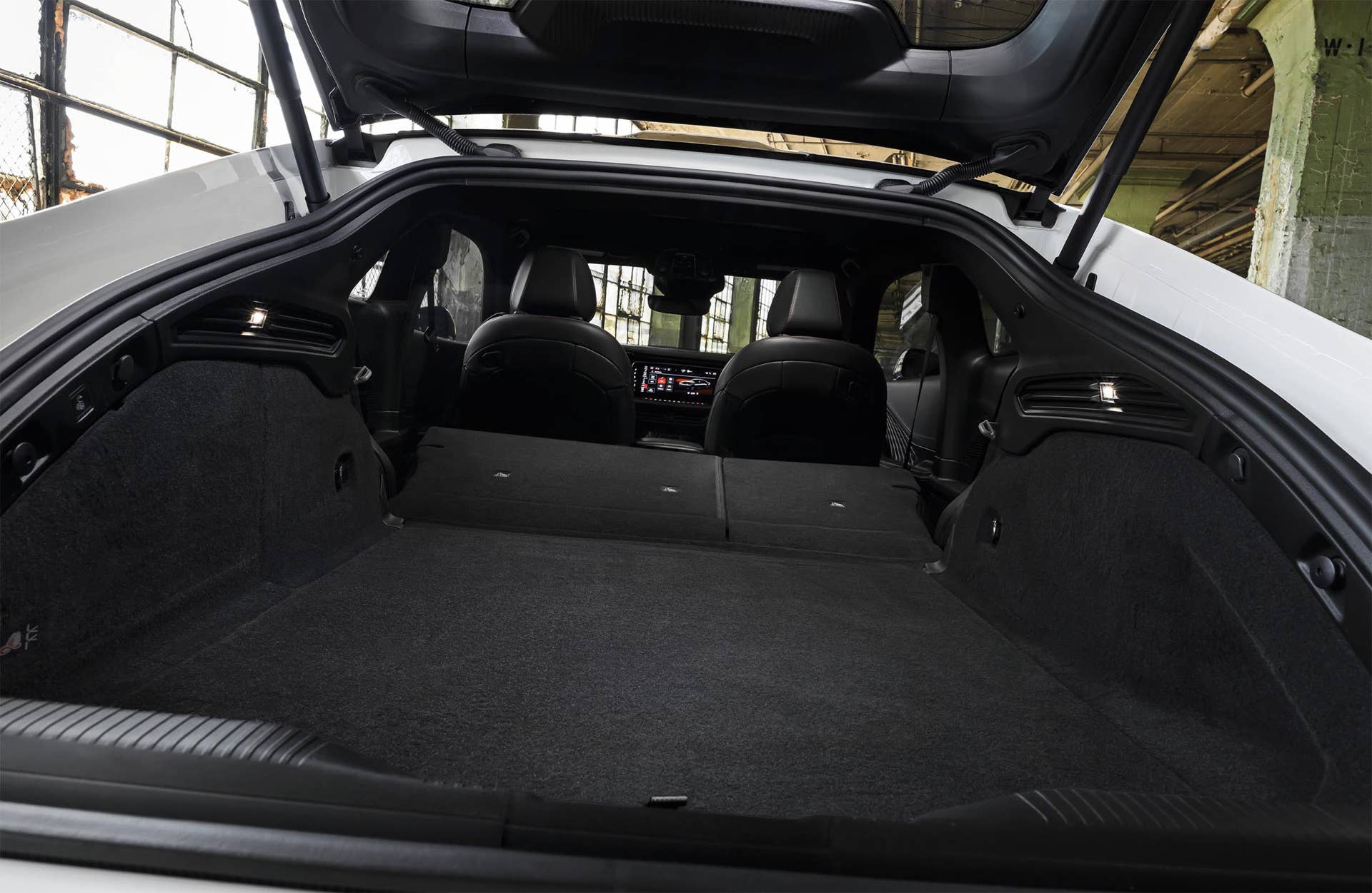 2026 Dodge Charger Scat Pack trunk rear seats folded