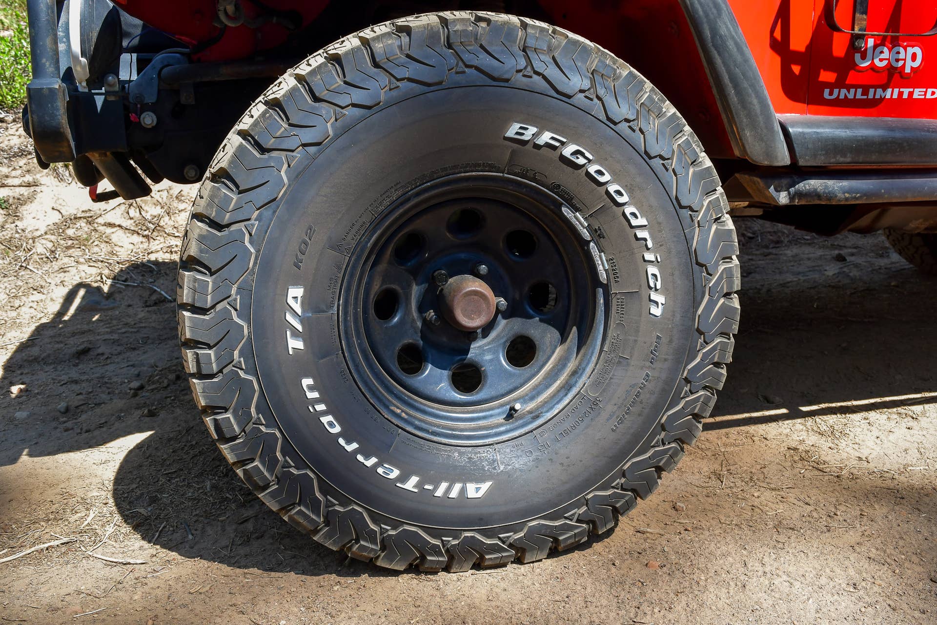 My Jeep equipped with BFGoodrich KO2 AT tires