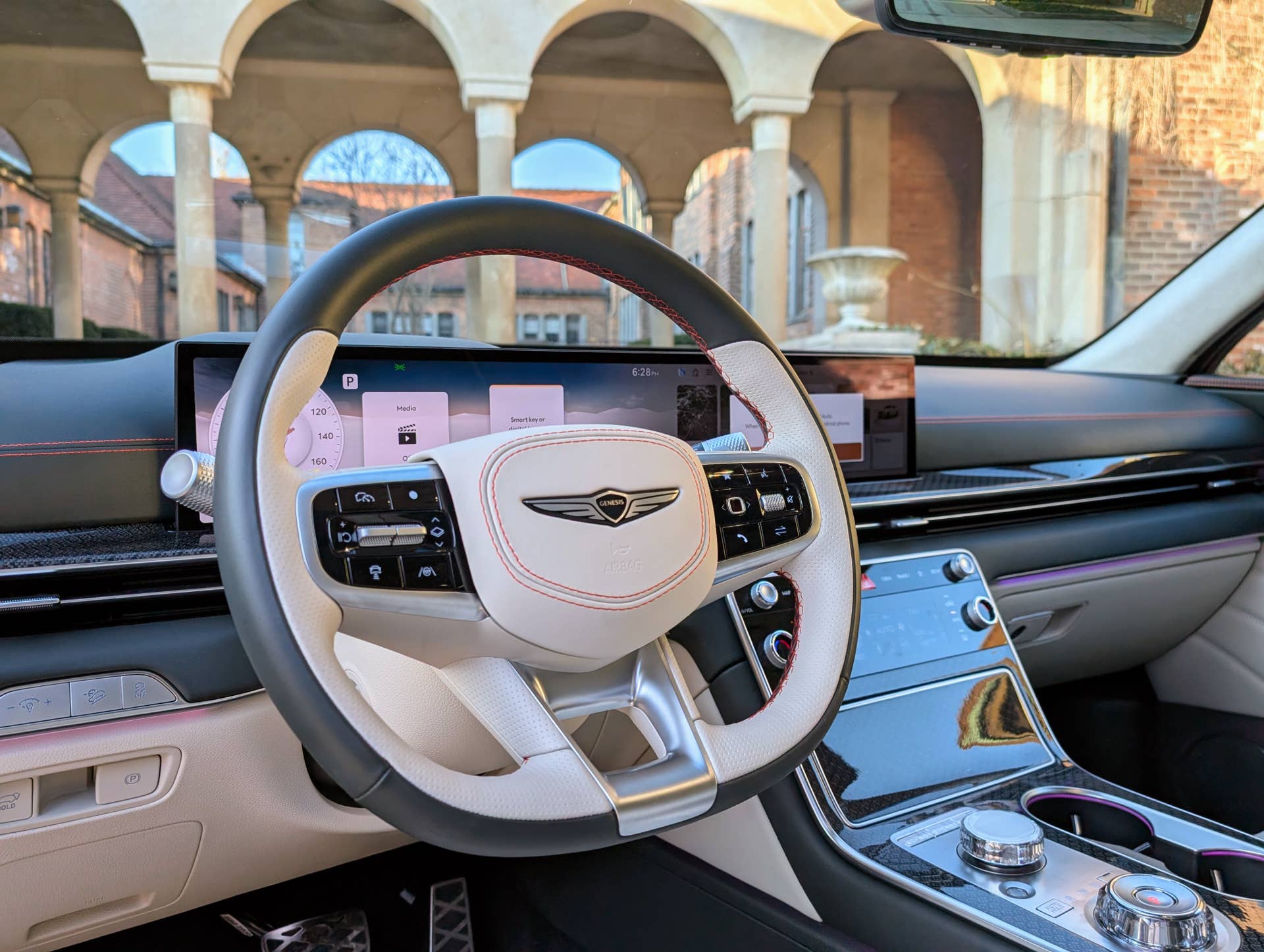 2025 Genesis GV80 Coupe beige interior driver area