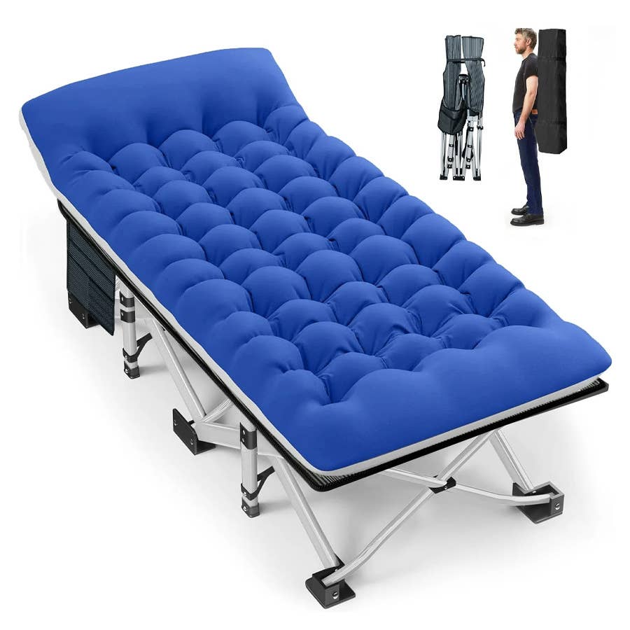 The GVDV Folding Camping Cot is on sale now at Walmart.