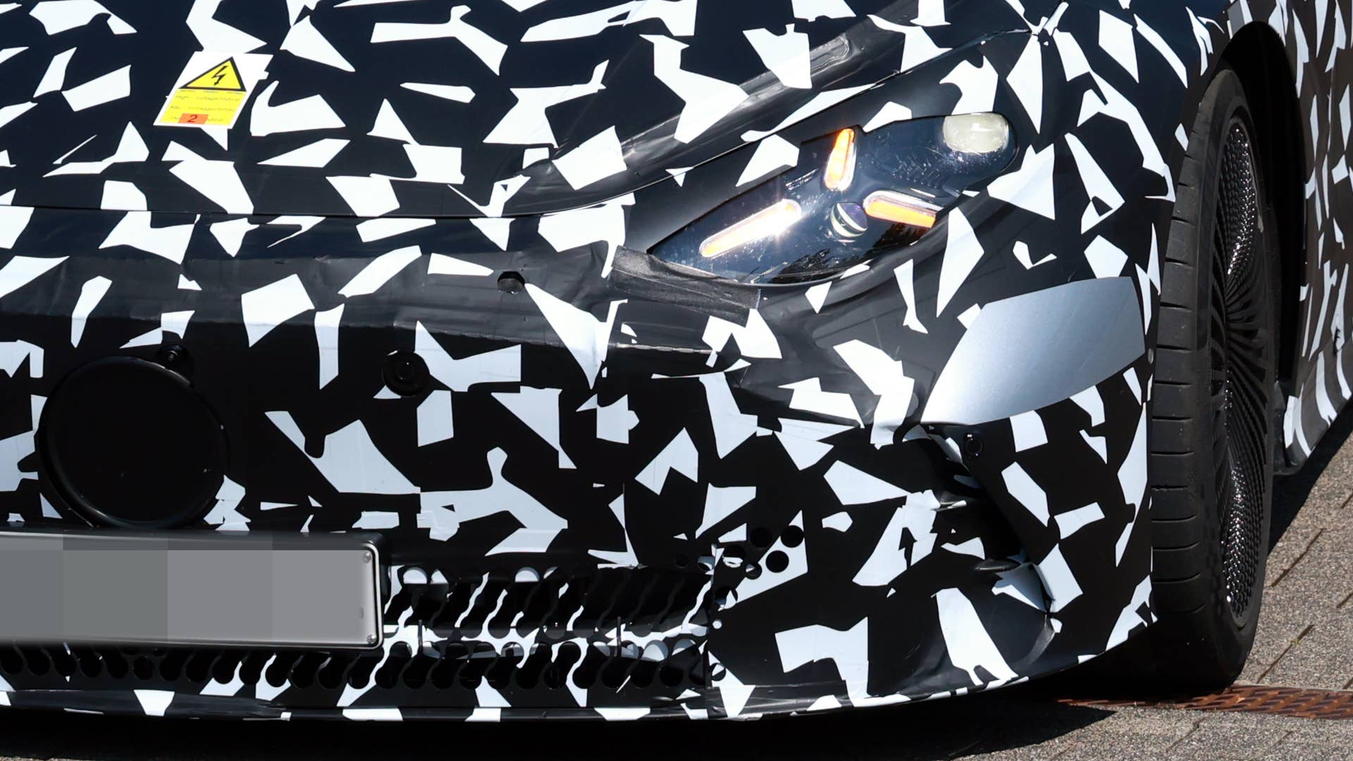 2027 Mercedes-AMG GT 4-Door EV spy shot
