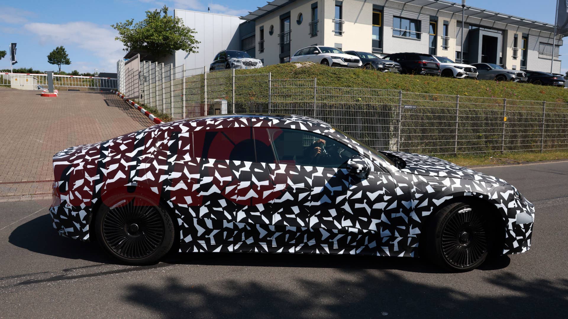 2027 Mercedes-AMG GT 4-Door EV spy shot