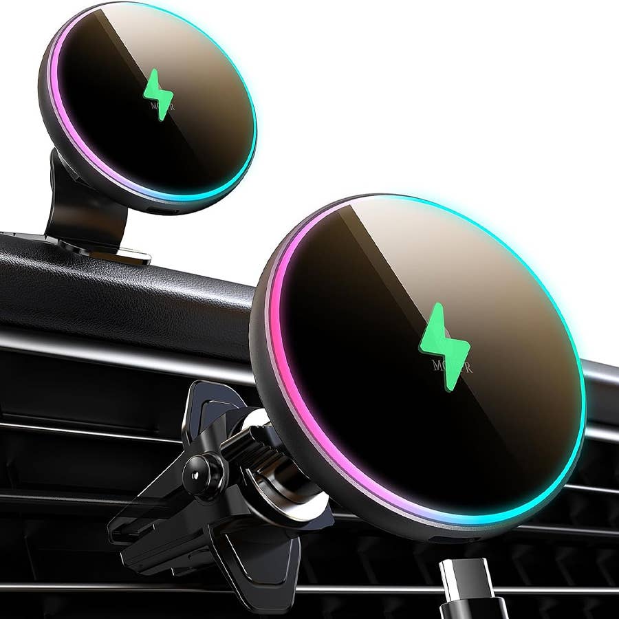 The Mokpr MagSafe Car Mount Charger is on sale now at Amazon.
