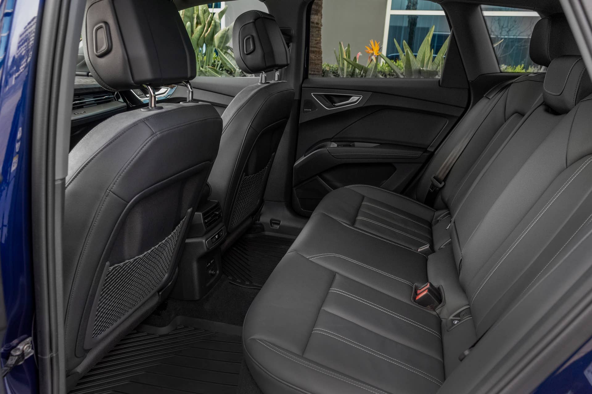 2025-2026 Audi Q4 e-tron black interior rear seats