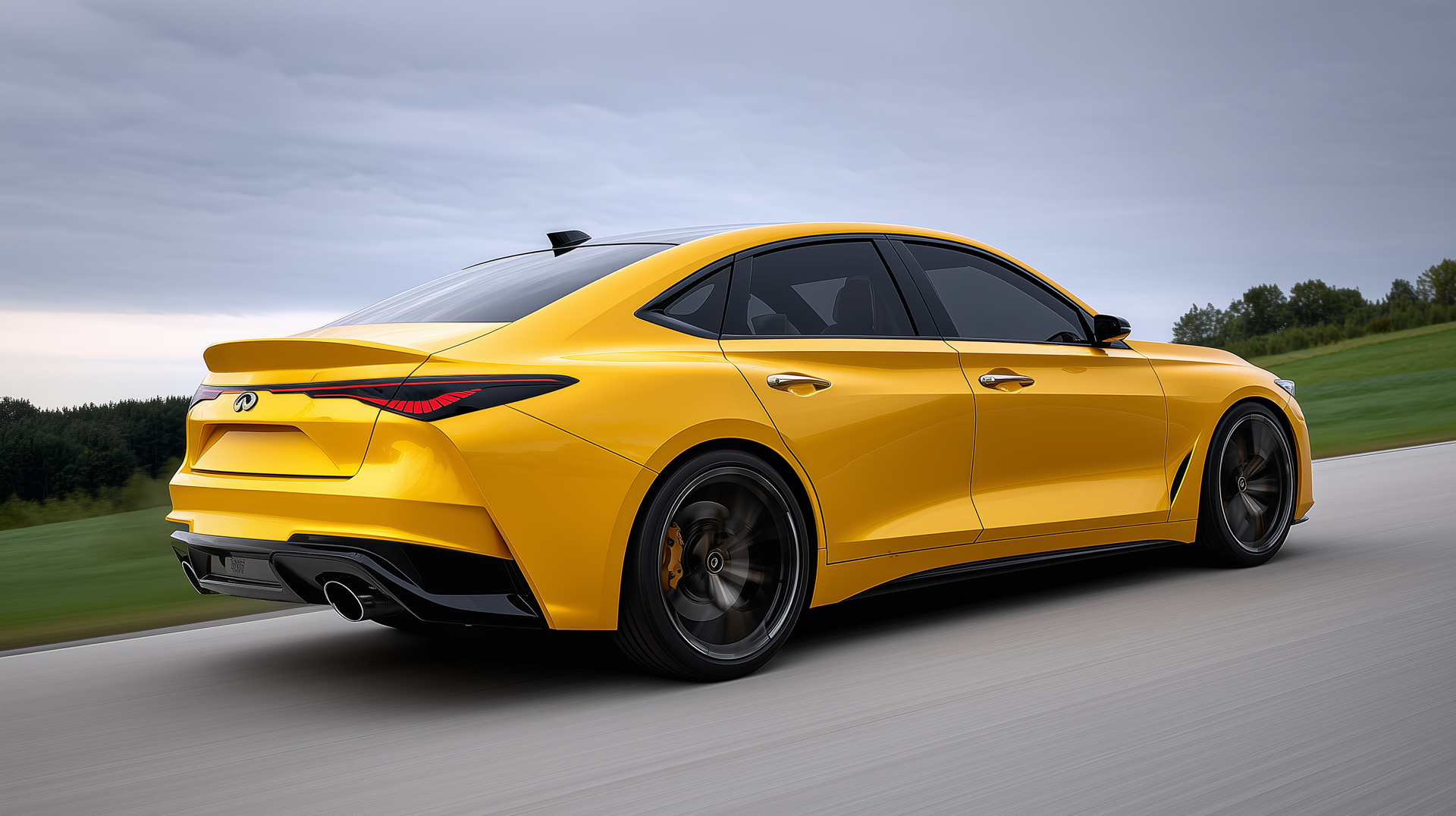 Infinity Sedan Rear View Infiniti Says A Manual, Turbocharged Sport Sedan Is On Its Way. What ...