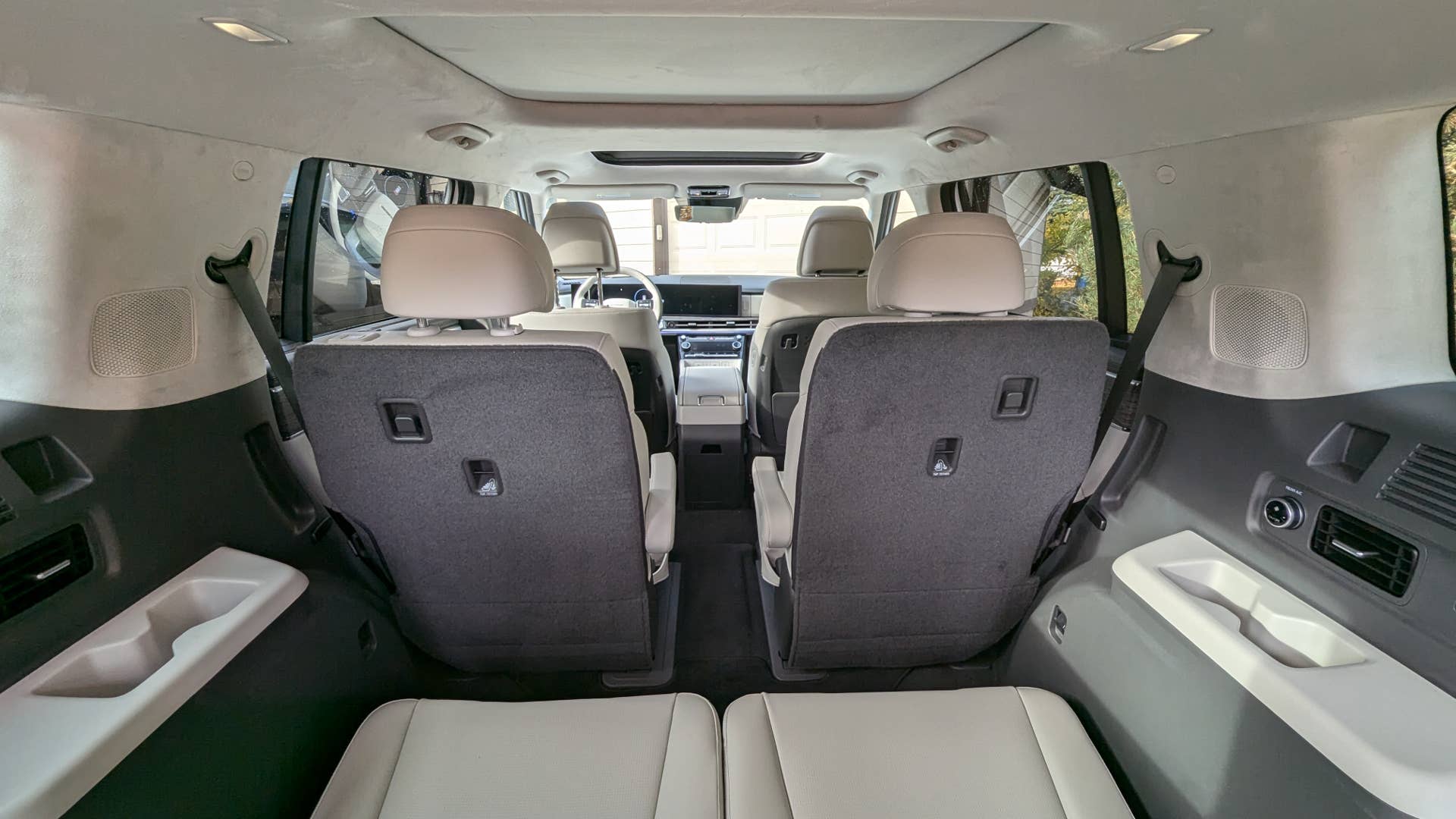 The very rear space in the 2025 Hyundai Santa Fe AWD Calligraphy Hybrid
