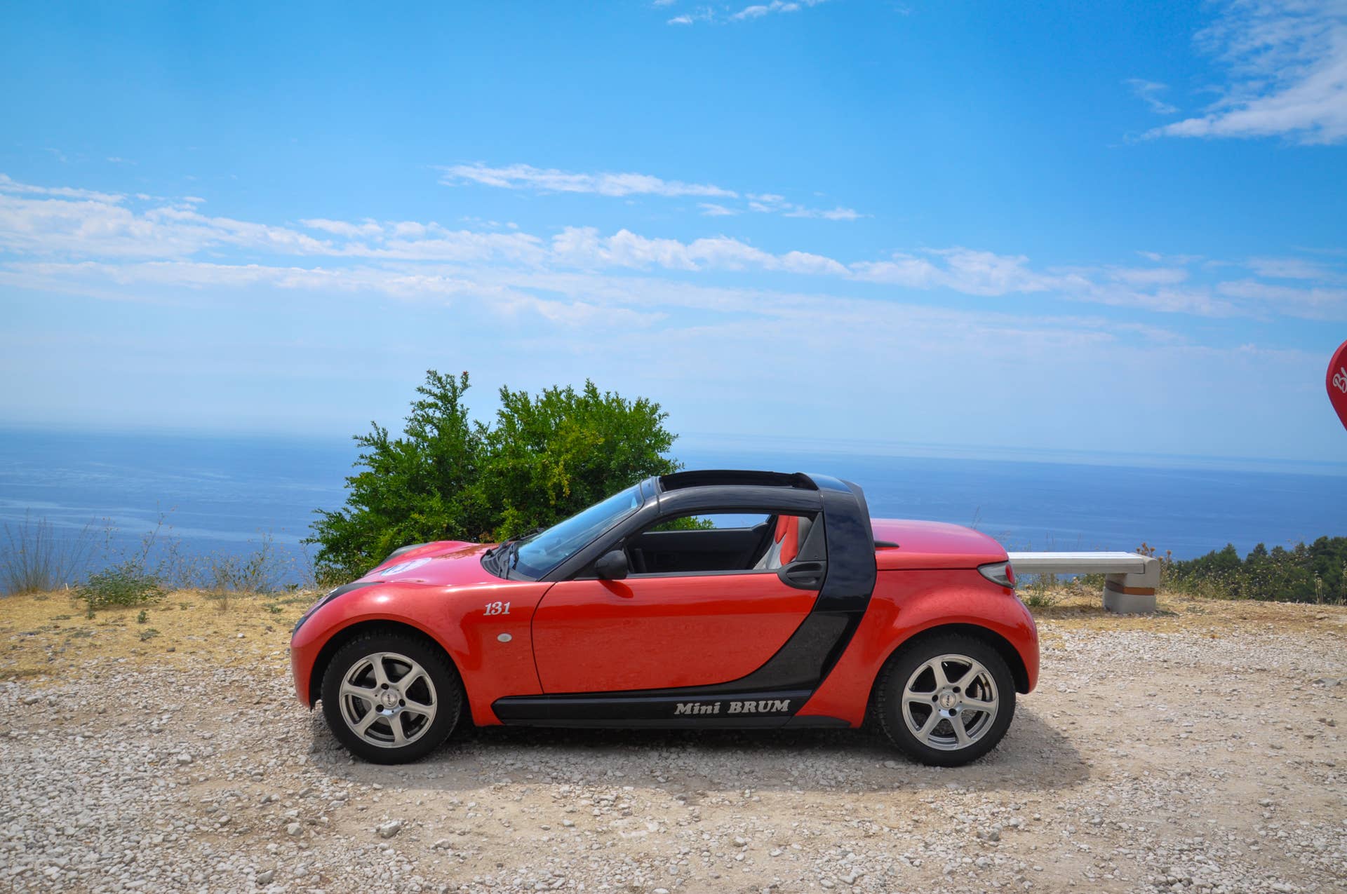 Smart Roadster on Mljet Island