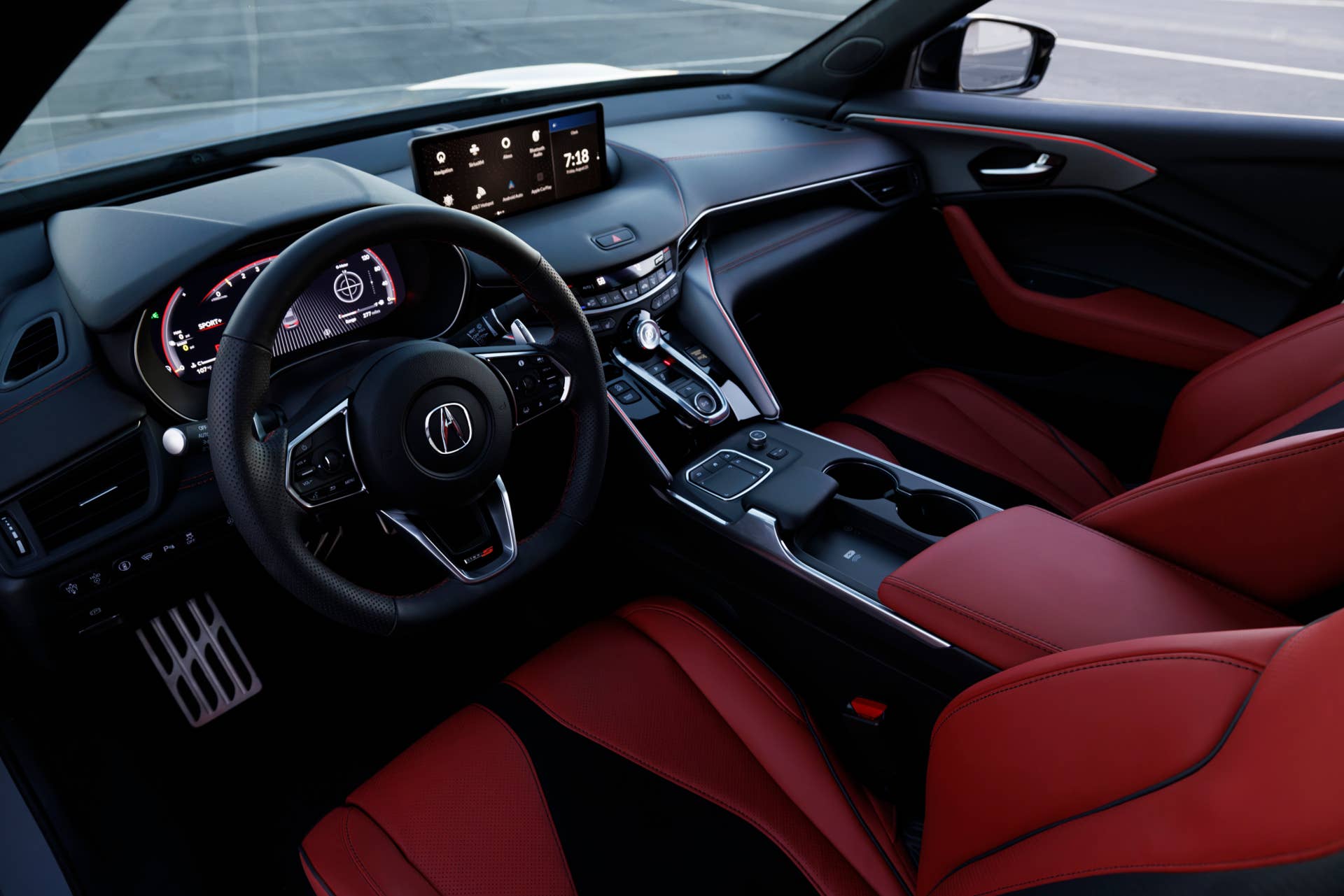 Acura TLX wide interior view