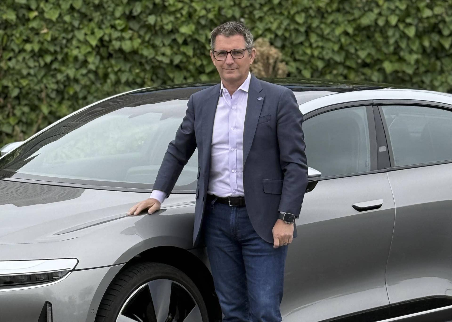 Lucid CEO Mark Winterhoff - w Air sedan
