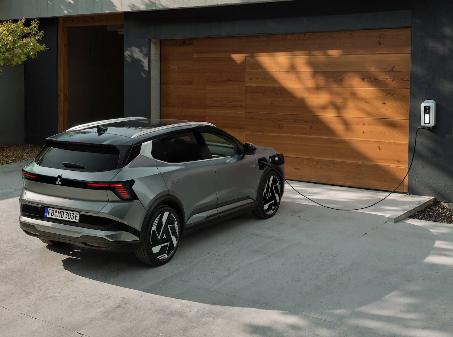Mitsubishi Eclipse Cross EV plugged