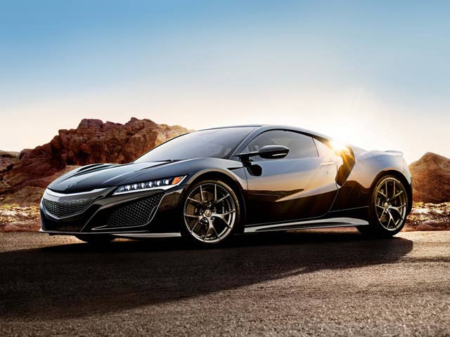 Acura NSX sunset shot