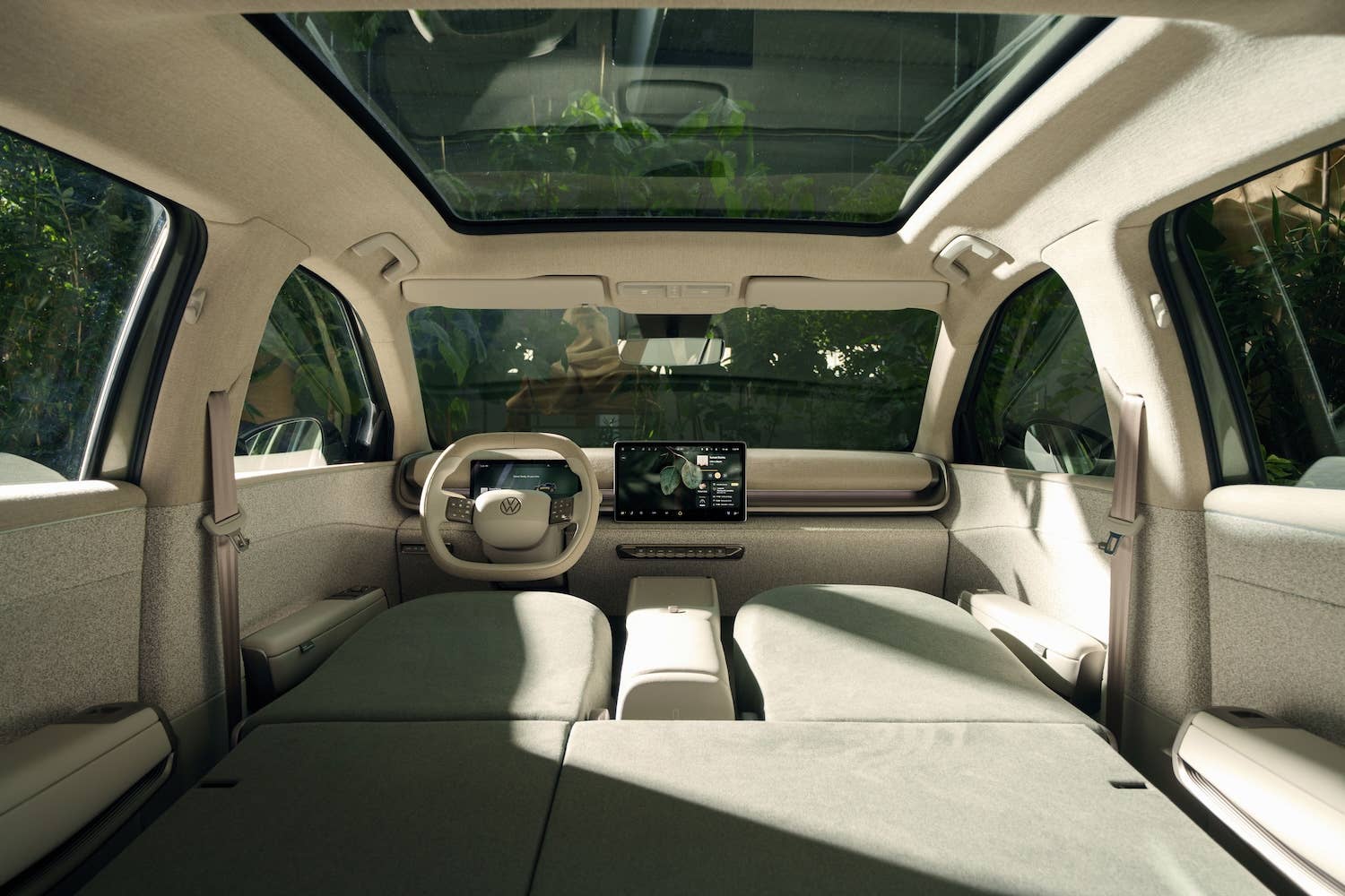 Volkswagen ID. Cross Concept interior seats flat
