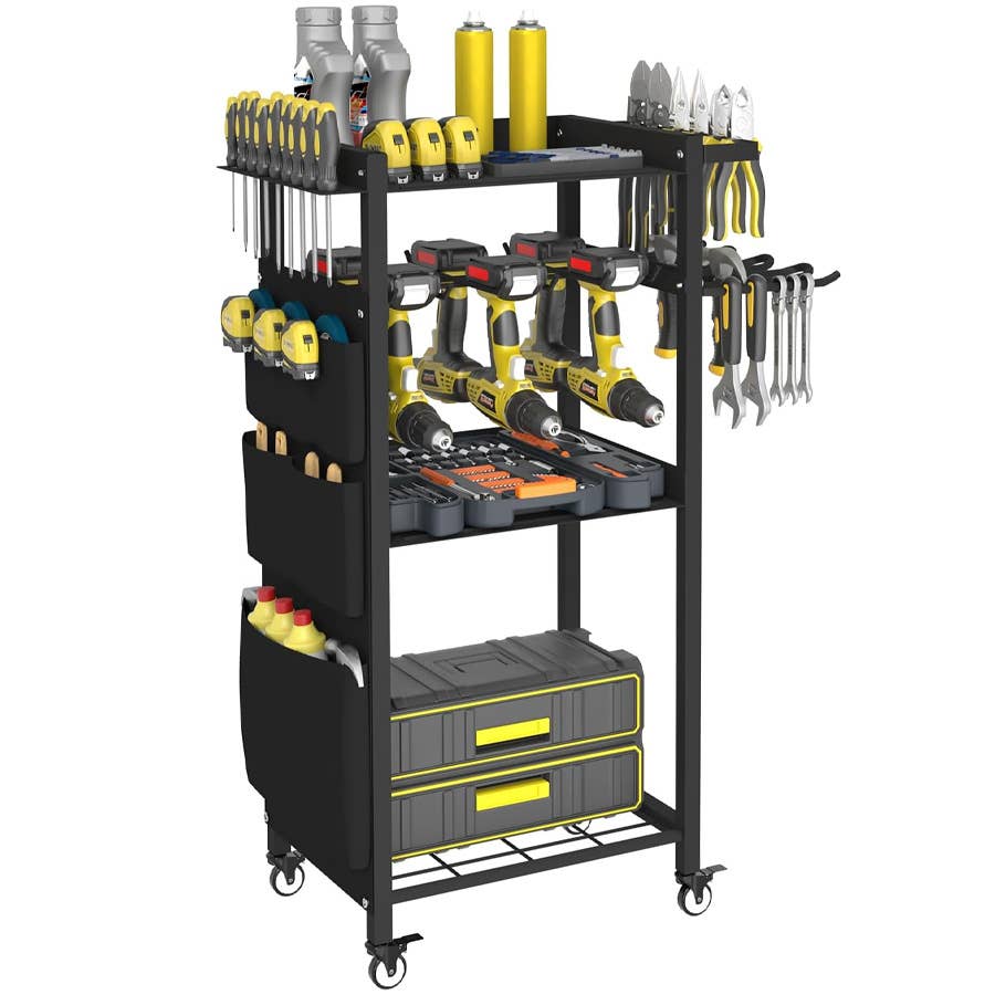 The Artibear 4-Tier Rolling Power Tool Organizer is on sale now at Amazon.