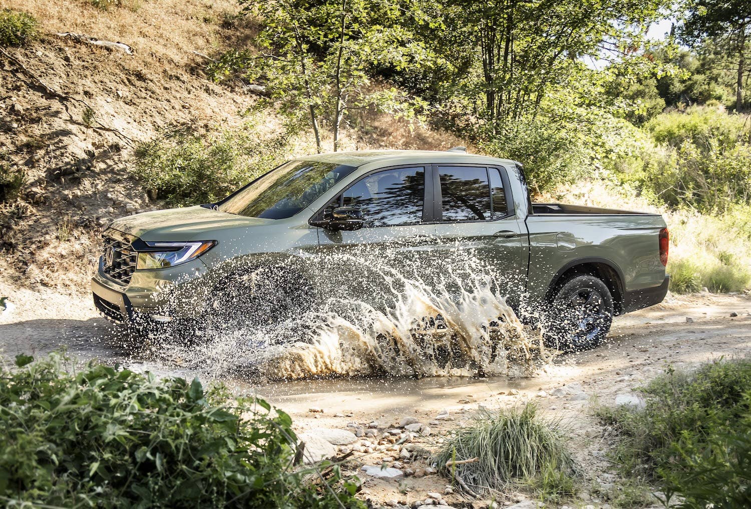 2026 Honda Ridgeline TrailSport water splash side profile dynamic
