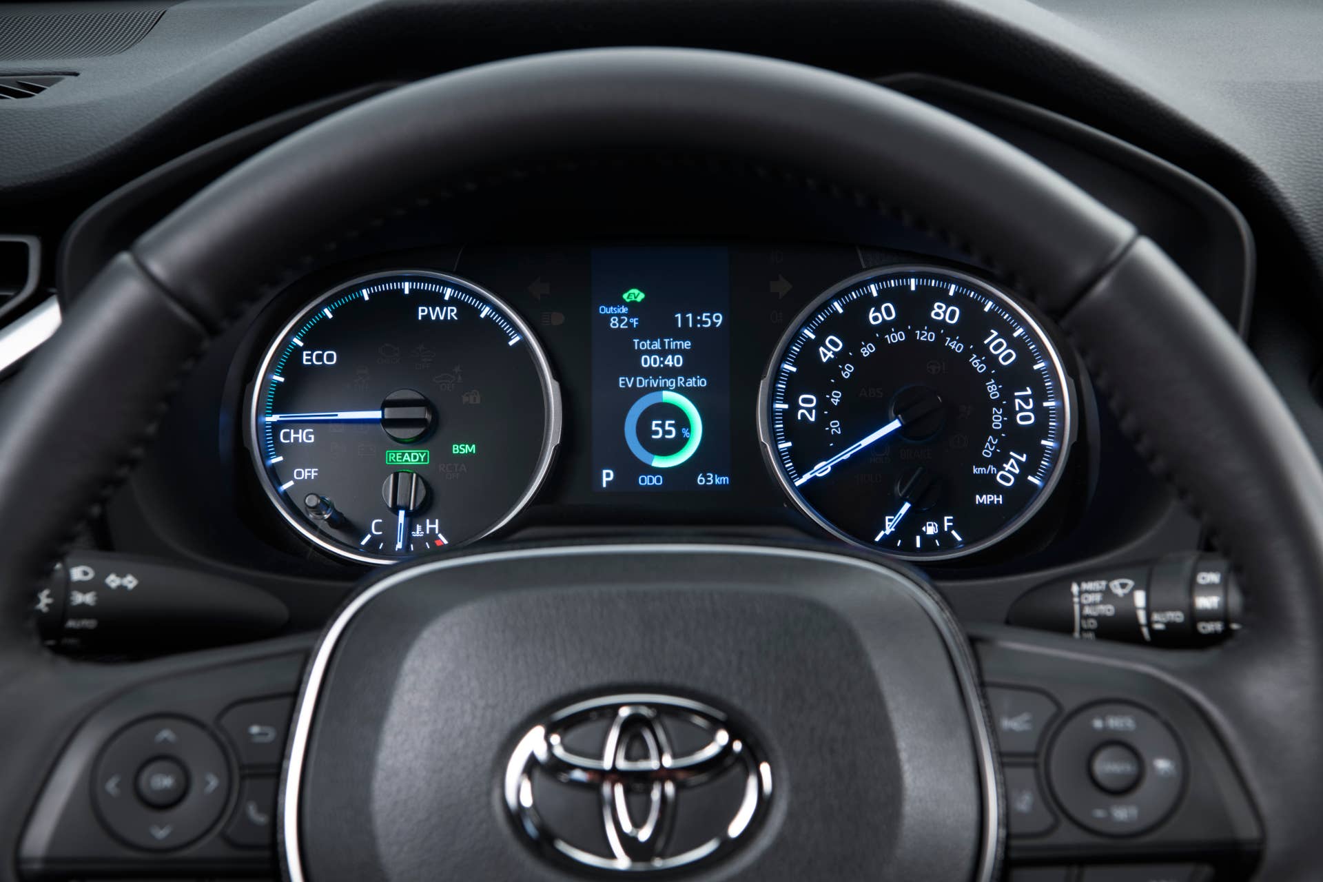 2022 Toyota RAV4 Hybrid gauge cluster