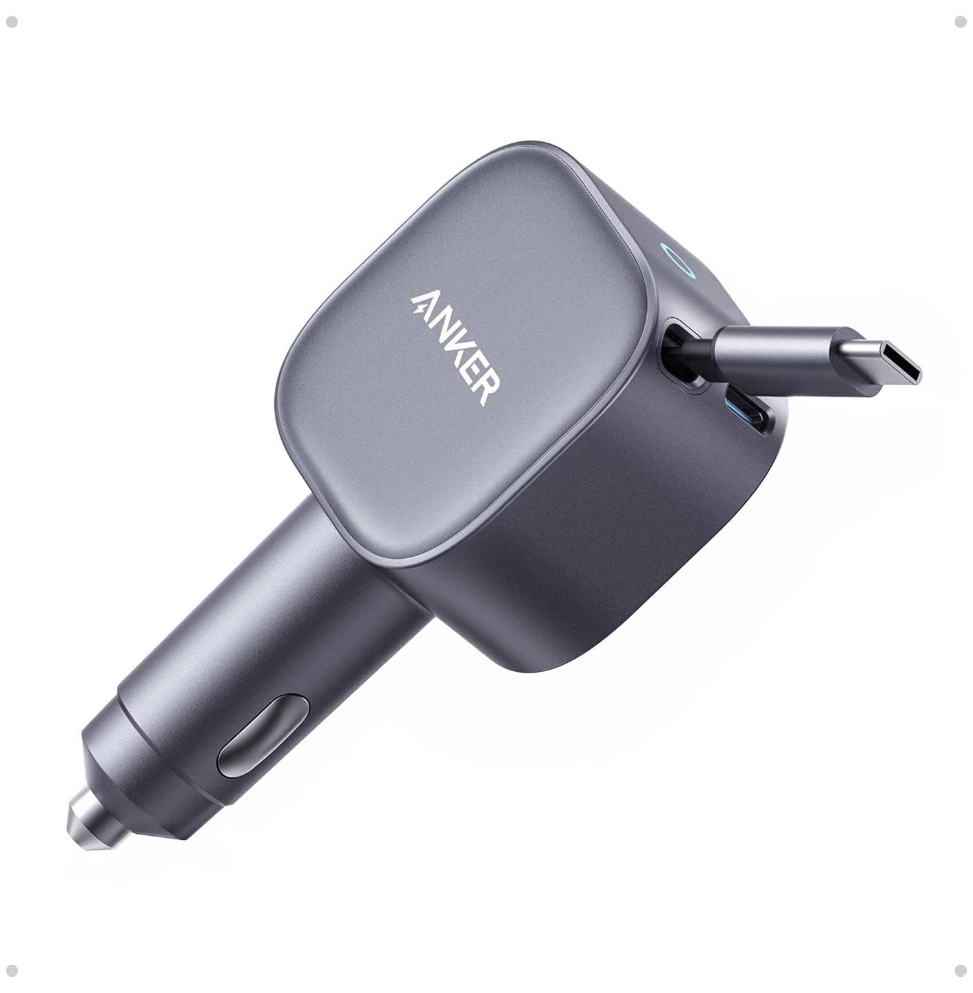 Anker USB-C Retractable Car Charger