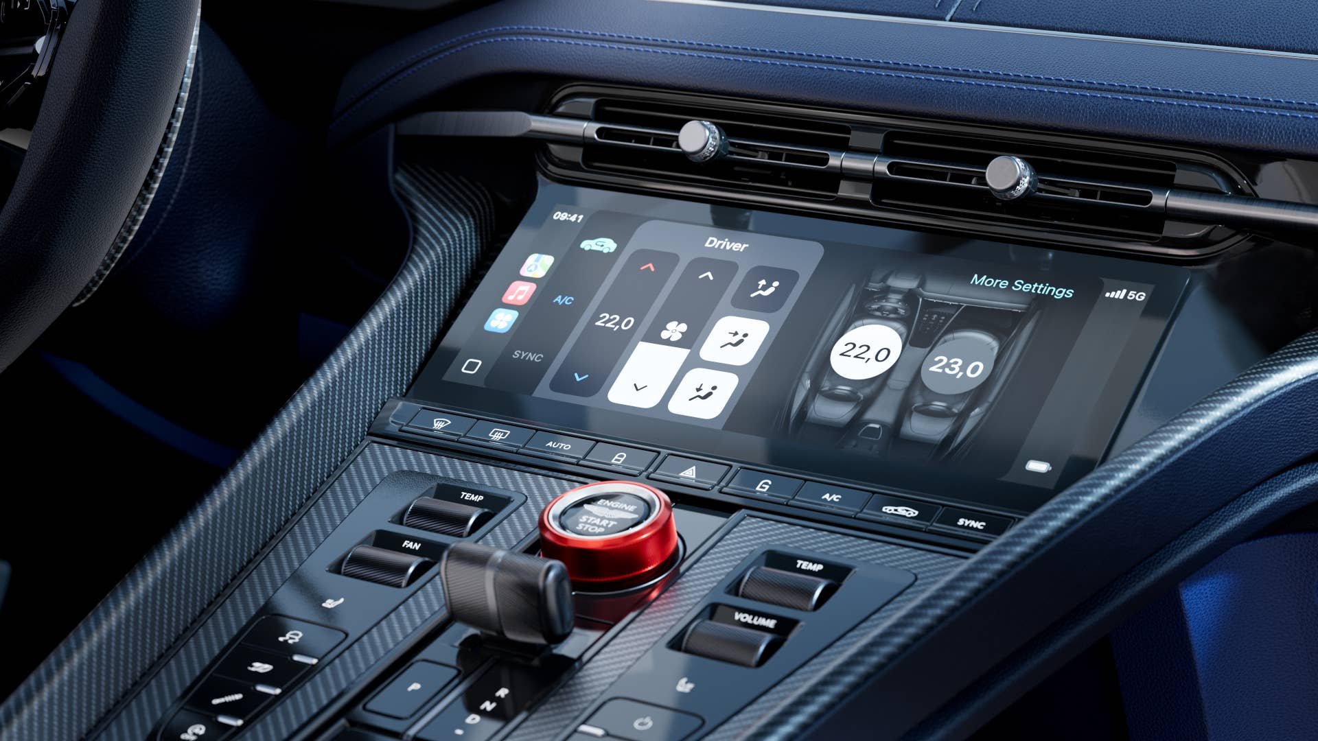 2026 Aston Martin DB12 S Coupe interior center console