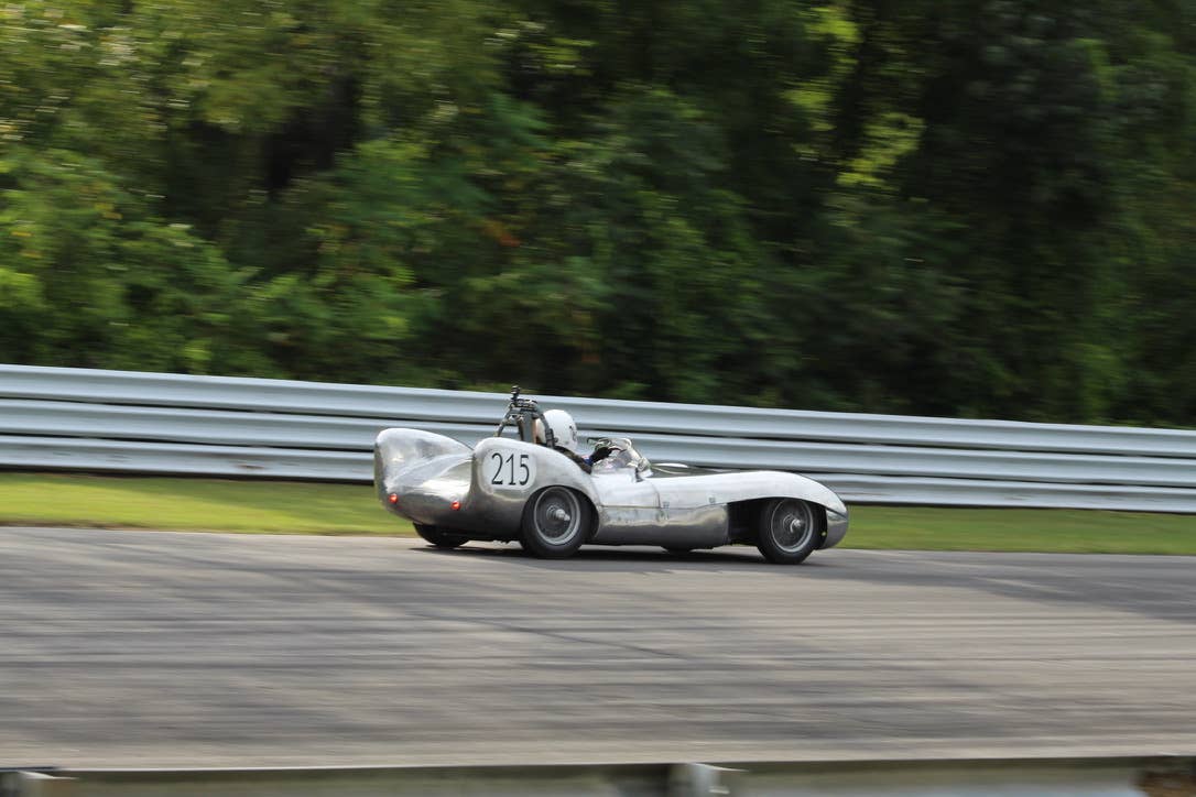 1955 Lotus Mark IX at the Lime Rock Historic Festival