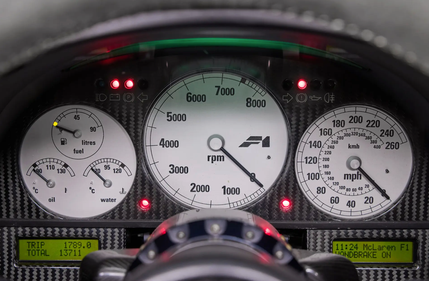 McLaren F1 chassis 014 gauge cluster
