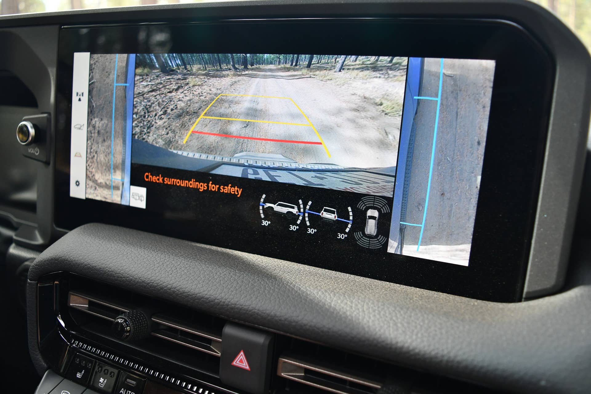 The off-road information screen on the 2025 Land Cruiser First Edition