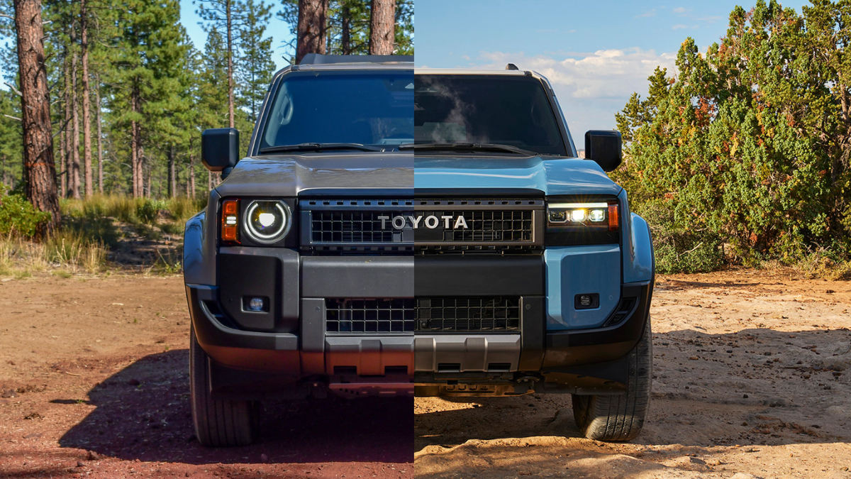 The Toyota Land Cruiser 1958 and the Toyota Land Cruiser side by side