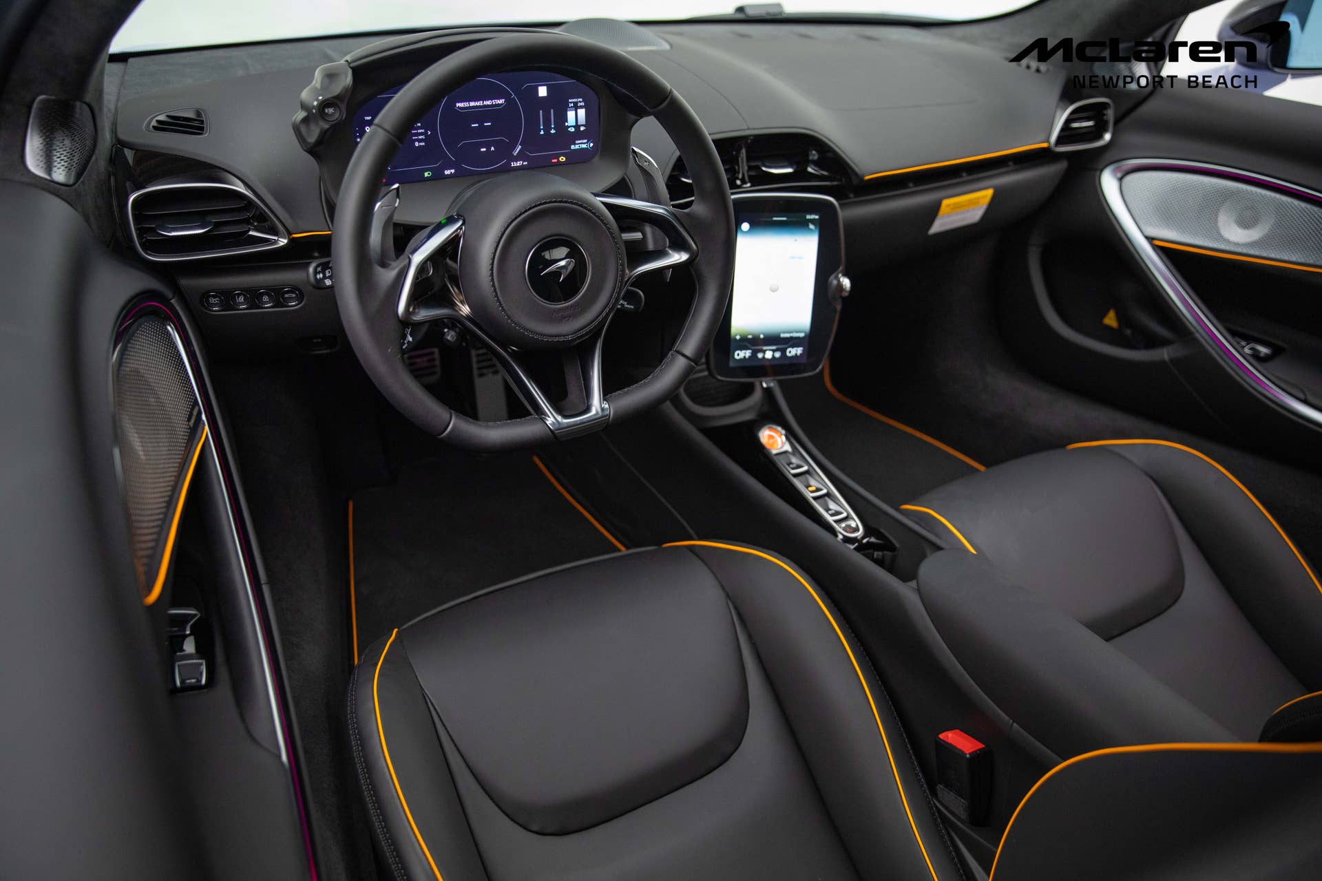 2025 McLaren Artura Coupe with black interior