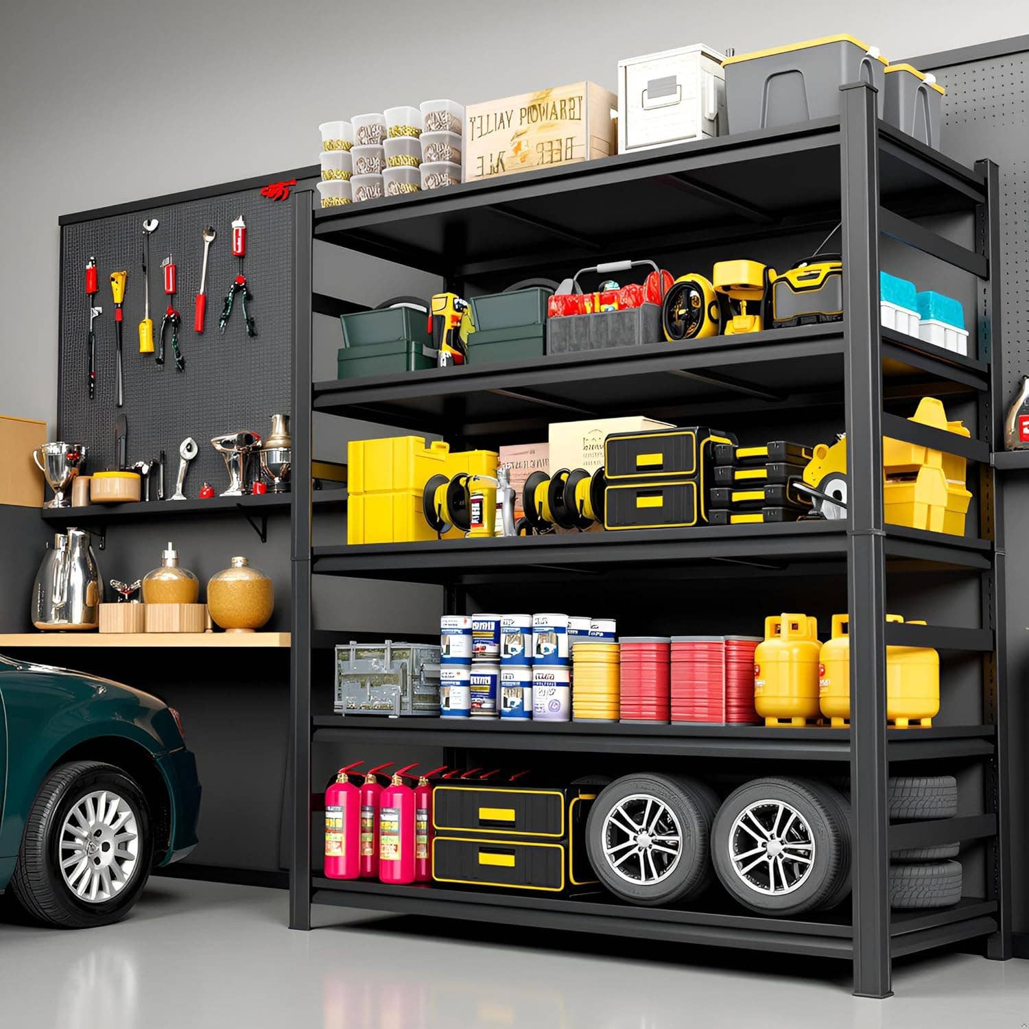 Notmise Metal Garage Shelving Unit