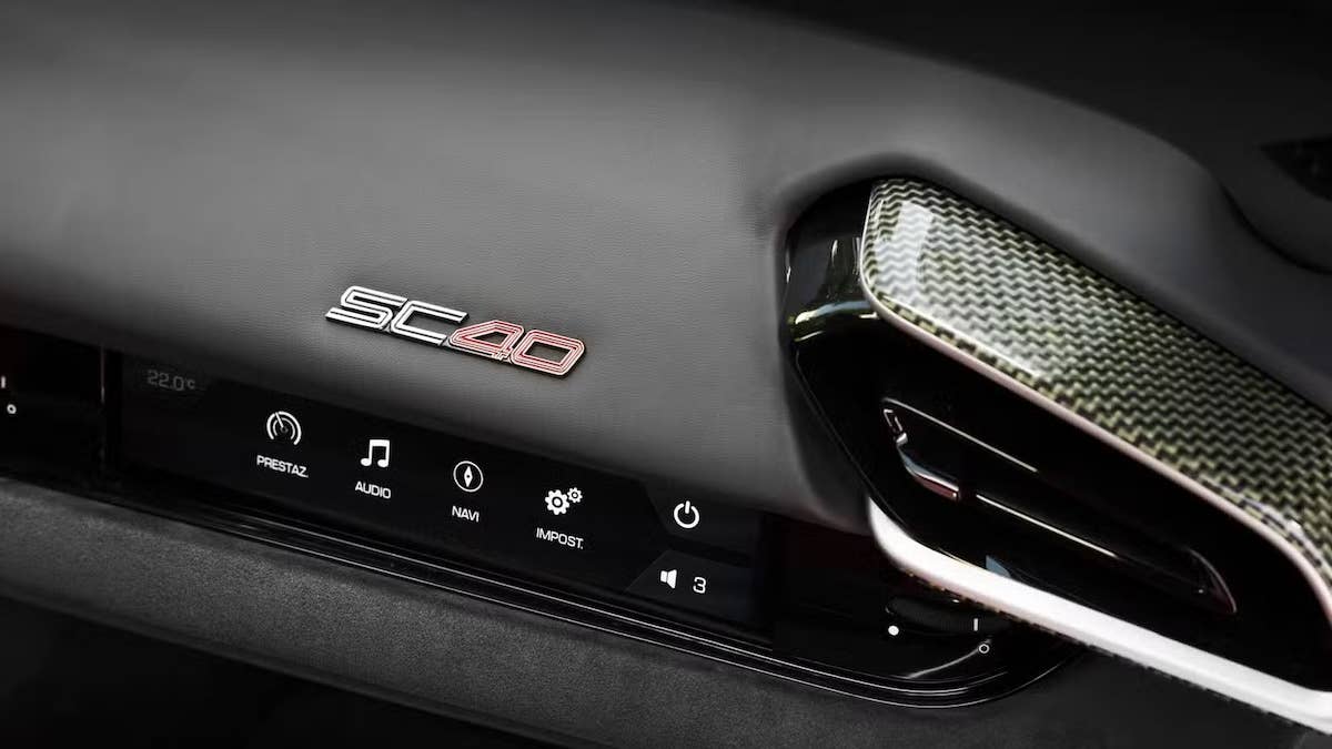 Ferrari SC40 dashboard