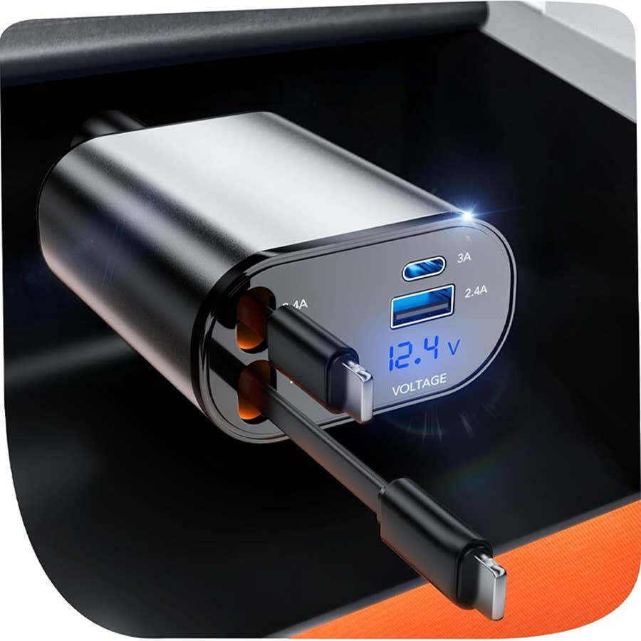 EloBeth Retractable Car Charger