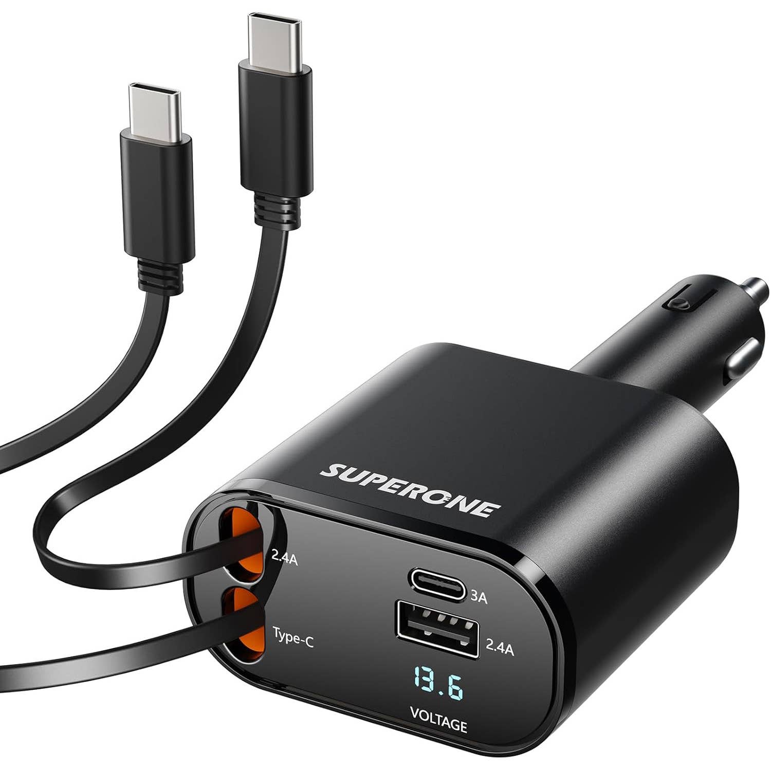 Superone Retractable Car Charger