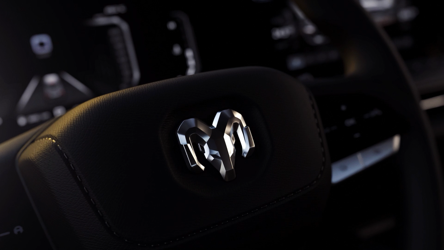 Ram Dakota South America teaser steering wheel