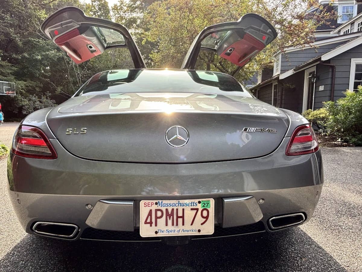 Mercedes SLS AMG Gullwing For Sale rear doors open