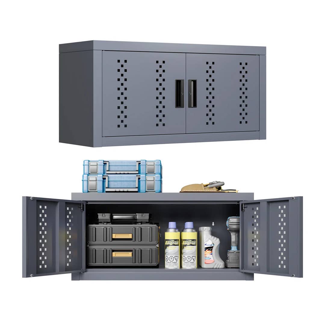 17 Stories Wall-Mounted Storage Cabinet