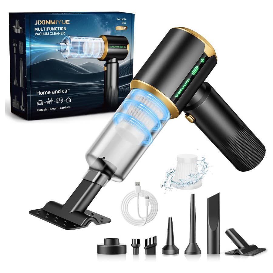 The Jixinmiyue Handheld Car Vacuum is on sale now at Amazon.
