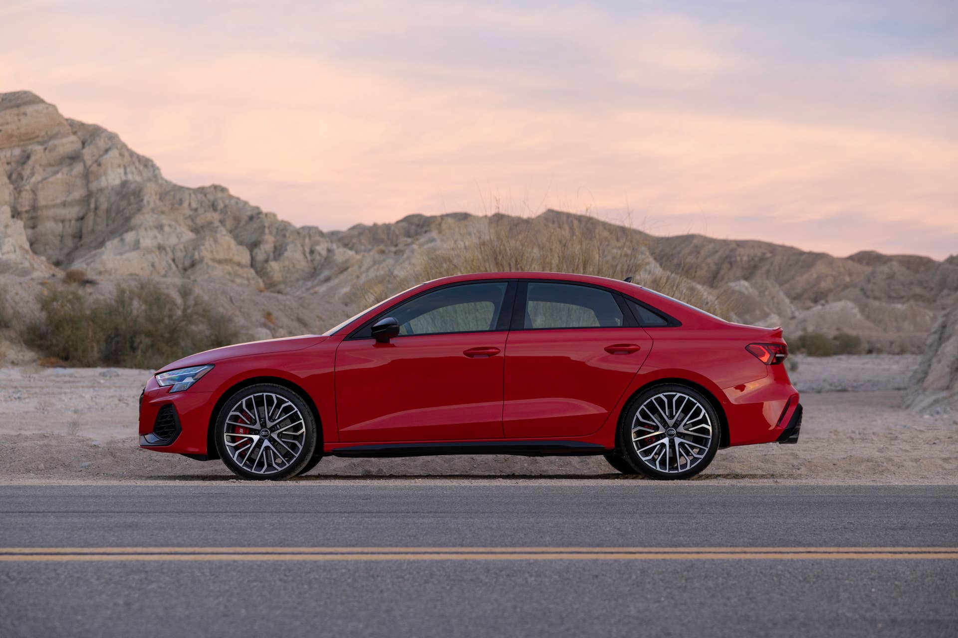 2025 Audi S3 red side view